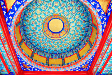 Chinese style painted dome