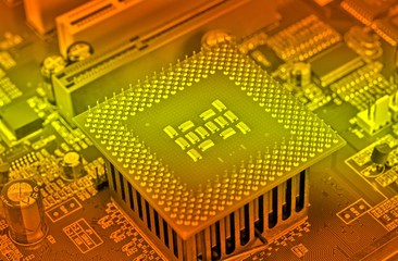 cpu pins and circuit mother board