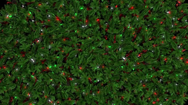 Christmas Wreath Transition reveal with alpha channel