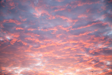 yellow-pink clouds fill the whole image