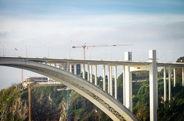 Arrabida Bridge and Construction Work