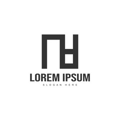 Initial letter logo template. Minimalist letter logo