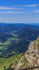 Smartphone HD Wallpaper of beautiful alpine view at the Wendelstein - Bavaria - Germany