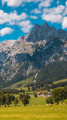 Smartphone HD wallpaper of beautiful alpine view near Saalfelden - Salzburg - Austria
