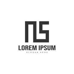 Obraz premium Initial letter logo template. Minimalist letter logo