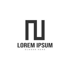Initial letter logo template. Minimalist letter logo