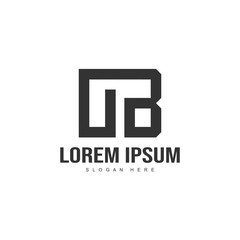 Initial letter logo template. Minimalist letter logo