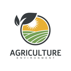 Round Emblem / Badge for Agriculture company logo design