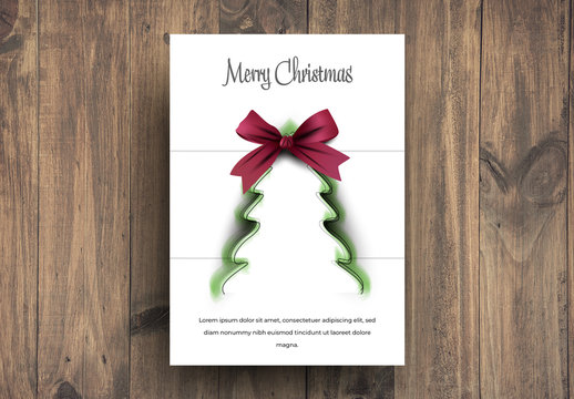 Illustrated Christmas Card Layout