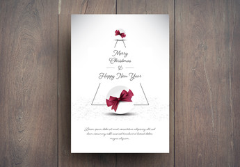 Illustrated Christmas Card Layout