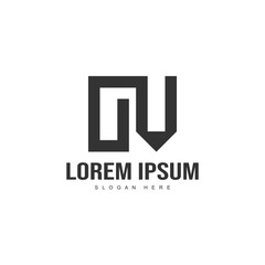 Initial letter logo template. Minimalist letter logo