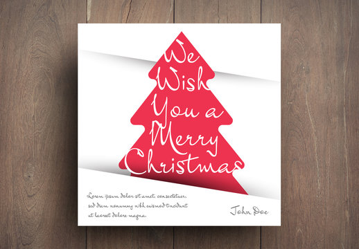 Illustrated Christmas Card Layout