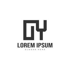 Initial letter logo template. Minimalist letter logo