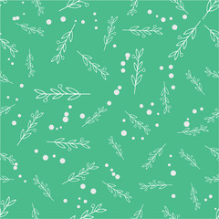 Seamless Tropical Floral Texture Background