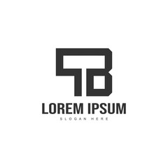 Initial letter logo template. Minimalist letter logo