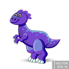 Dinosaur. cartoon style. Prehistoric. Bright. Children's. For your design.