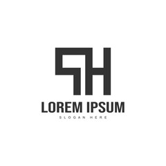 Initial letter logo template. Minimalist letter logo