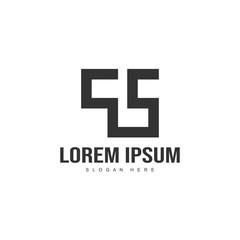 Initial letter logo template. Minimalist letter logo