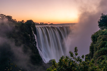 Dawn at the Victoria Falls