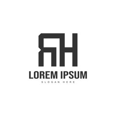 Naklejka premium Initial letter logo template. Minimalist letter logo