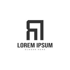 Initial letter logo template. Minimalist letter logo