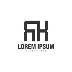 Initial letter logo template. Minimalist letter logo