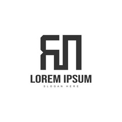 Obraz premium Initial letter logo template. Minimalist letter logo