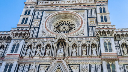 Fototapeta premium Details of Florence Cathedral, formally the Cattedrale di Santa Maria del Fiore (