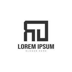 Initial letter logo template. Minimalist letter logo