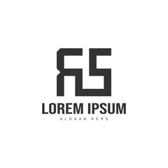 Initial letter logo template. Minimalist letter logo