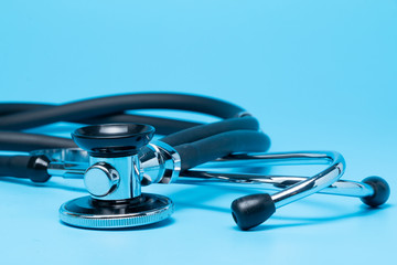 Stethoscope, close-up isolated