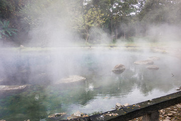 Natural Green Hot Spring Pool, Natural Hot Spring