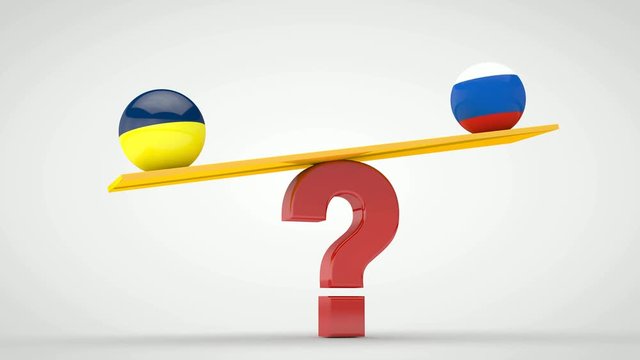 3D animation swing on the question mark with balls of flags of different countries.