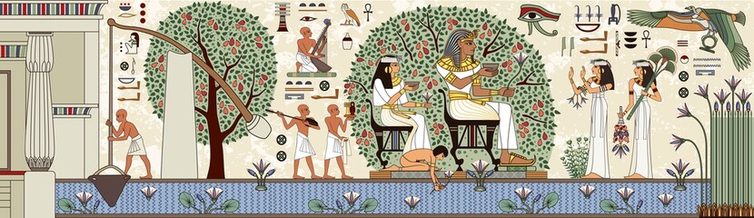 Egyptian hieroglyph and symbolAncient culture sing and symbol.Pharaoh.Historical background.