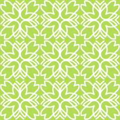 Flower pattern in trendy linear style