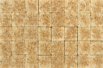 sugar in cubes as a background