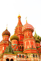 Fototapeta na wymiar Fragment view of Saint Basil's Cathedral in Moscow, Russia