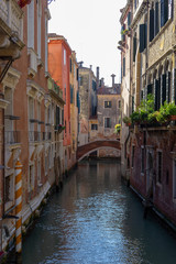 Fototapeta na wymiar Venice, boats and canals