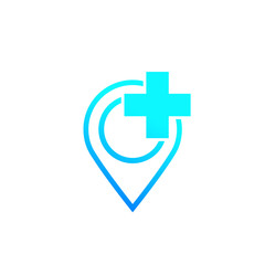 Fototapeta premium Hospital mark, vector logo