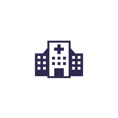 Hospital vector icon
