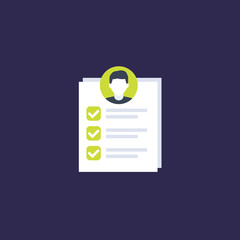 job qualifications icon