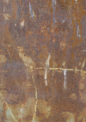rust metal wall in abstract look 