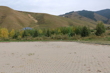 view of the mountains