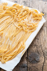 Bologna original Homemade tagliatelle pasta