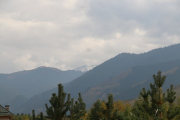 panoramic view of the mountains