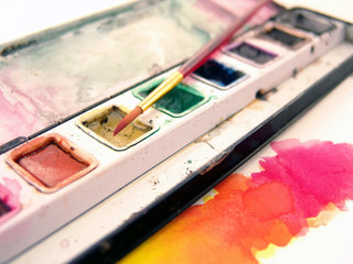 Watercolor paint set