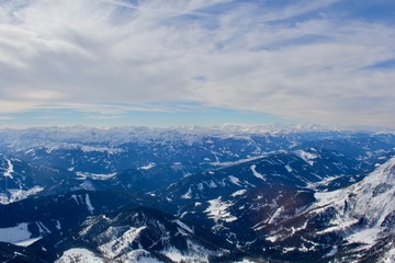 Fototapeta na wymiar View of the Dachstein Glacier, Austria