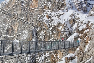 Suspension Bridge on the Dachstein Glacier, Austria