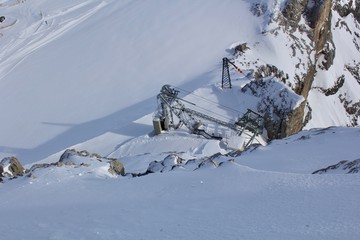 Fototapeta premium View from the Dachstein Glacier, Austria