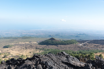 Etna landscape Catania Sicily Italy